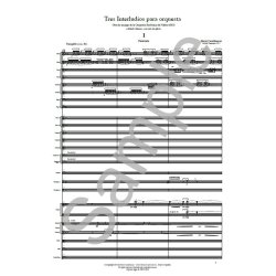 Benet Casablancas: Tres Interludios Para Orquesta