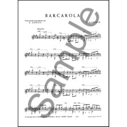 Albeniz Barcarola (garcia Fortea) Guitar