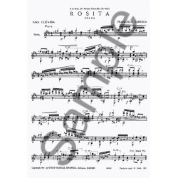 Francisco Tarrega: Rosita Polka Y Marieta Mazurka