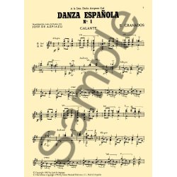Enrique Granados: Danzas Espanolas Complete For Guitar