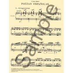 De Falla: Piezas Espanolas Piano