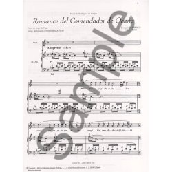 Joaquin Rodrigo: Romance Del Comendador De Ocana (Piano Reduction)