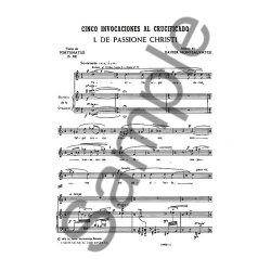 Xavier Montsalvatge: Cinco Invocaciones Al Crucificado