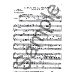 M.F. Caballero: Duo De La Africana (Vocal Score)