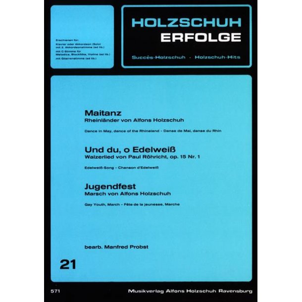 Alfons Holzschuh: Holzschuh-Erfolge 21