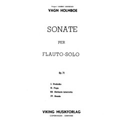 Holmboe  Sonata Op. 71 (1957)  Flt Solo