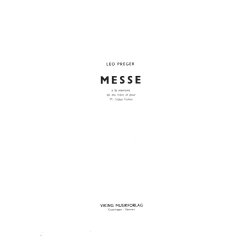 Leo Preger: Messe (Vocal Score)
