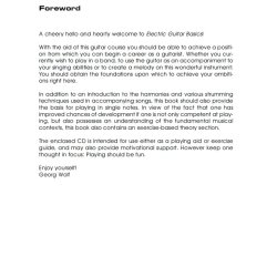 Georg Wolf: Electric Guitar Basics (Book/CD)