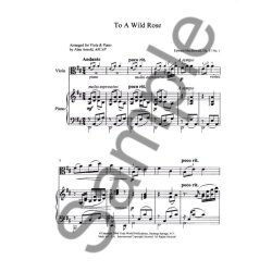 Edward MacDowell: To A Wild Rose (Viola And Piano)