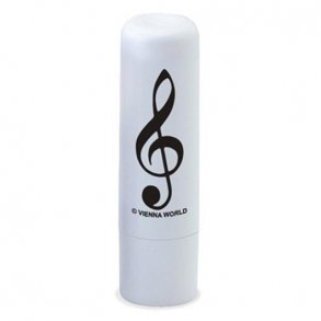 Lip balm G-clef white : height: 6,8 cm