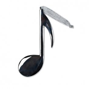 Ornament Note silver : 12 cm