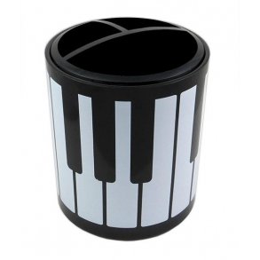 Keyboard Design Round Plastic Pen Holder