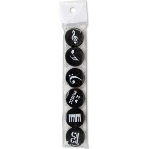 Music Notes Magnets - 6 Pack