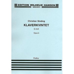 Christian Sinding: Quintet Op.5 (Score/Parts)