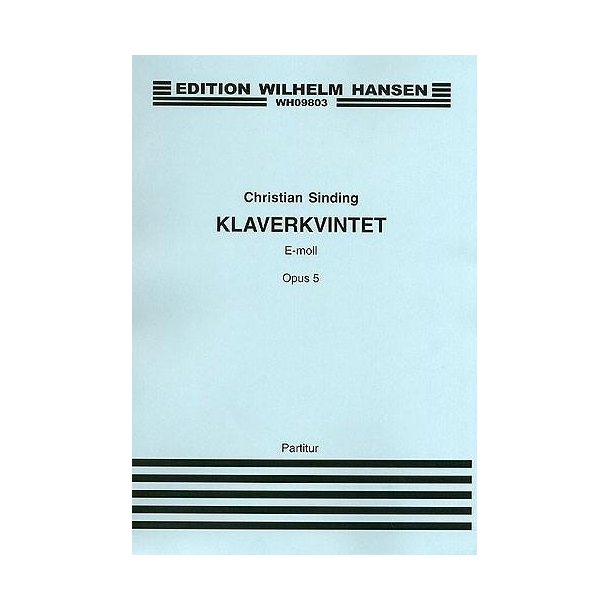 Christian Sinding: Quintet Op.5 (Score/Parts)