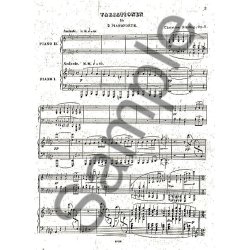 Christian Sinding: Variations For Two Pianos Op.2 (Score)