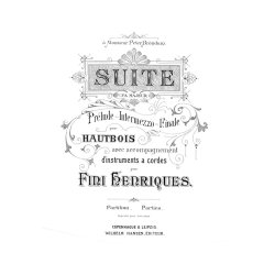 Henriques Suite Op. 12 Sc/Pts