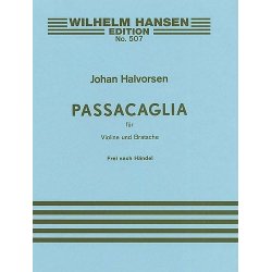 G.F. Handel/Johan Halvorsen: Passacaglia In G Minor For Violin And Viola (Score/Parts)