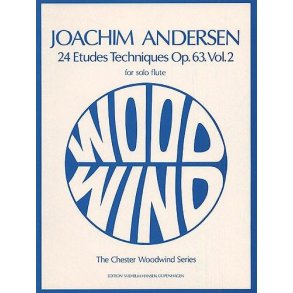 Joachim Andersen: 24 Etudes Techniques For Flute Op.63 Book 2 (13-24)