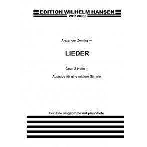 Alexander Zemlinsky: Lieder Op.2 Book 1 (Medium Voice)