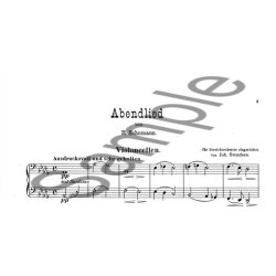 Johan Svendsen: Abenlied Von Robert Schumann (Score/Parts)