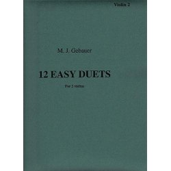 M.J. Gebauer: 12 Easy Duets For Two Violins Op.10