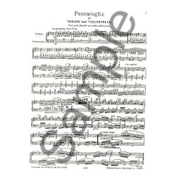 Johan Halvorsen: Passacaglia For Violin And Cello (Score/Parts)