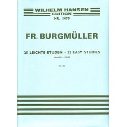 Friedrich Burgmuller: 25 Easy Studies For Piano Op.100