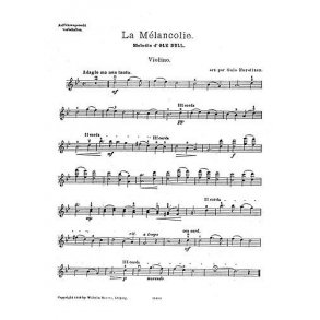 Ole Bull: La Melancolie