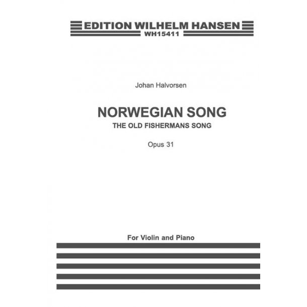 Halvrsen Nrwgn Sng Op31 Vln/Pf Sc/Pt