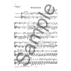 Johan S. Svendsen: Romanze F&uuml;r 2 Violinen Op. 26 (Score And Part)