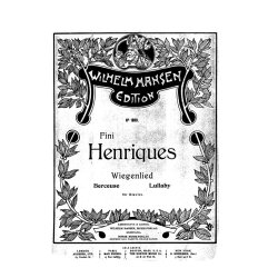 Fini Henriqu&eacute;s: Wiegenlied (Piano)