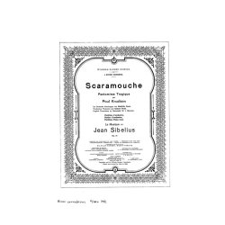 Jean Sibelius: Scaramouche Op.71 (Score)
