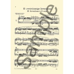 J.S Bach: Fifteen Two And Three Part Inventions
