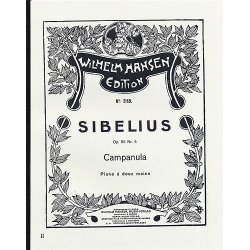 Jean Sibelius: Five Pieces Op.85 No.5- Campanula
