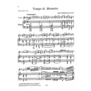 Jean Sibelius: Six Pieces Op.79 No.2 'Tempo Di Minuetto'