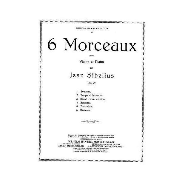Jean Sibelius: Six Pieces Op.79 No.6 - Berceuse