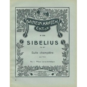 Jean Sibelius: Suite Champetre Op.98b No.1- Piece Caracteristique (Piano)