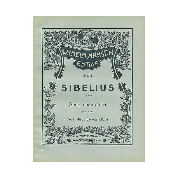 Jean Sibelius: Suite Champetre Op.98b No.1- Piece Caracteristique (Piano)