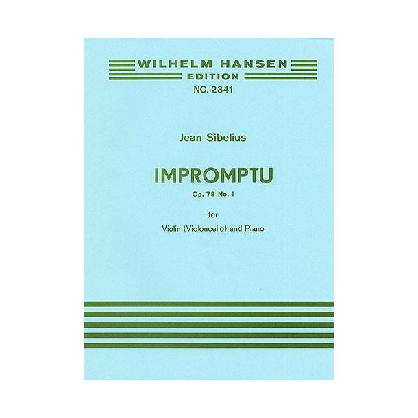 Jean Sibelius: Impromptu Op.78 No.1