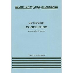 Igor Stravinsky: Concertino For String Quartet (Score)