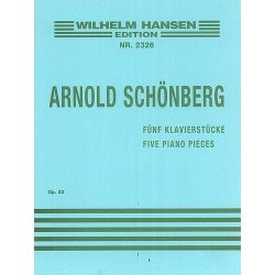Arnold Schonberg: Five Piano Pieces Op.23