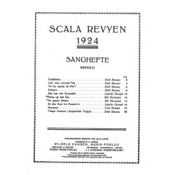 Emil Reesen m.fl: Scala Revyen 1924 - Regnbuen (Piano & Vocal)