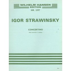 Igor Stravinsky: Concertino (1920) For String Quartet Arranged For Piano (Lourie)