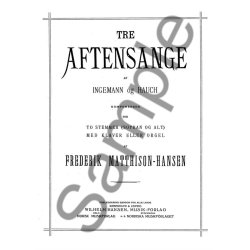 Frederik Matthison-Hansen: Tre Aftensange