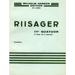 Knudge Riisager: String Quartet No.3 (Miniature Score)