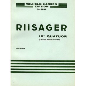 Knudge Riisager: String Quartet No.3 (Miniature Score)