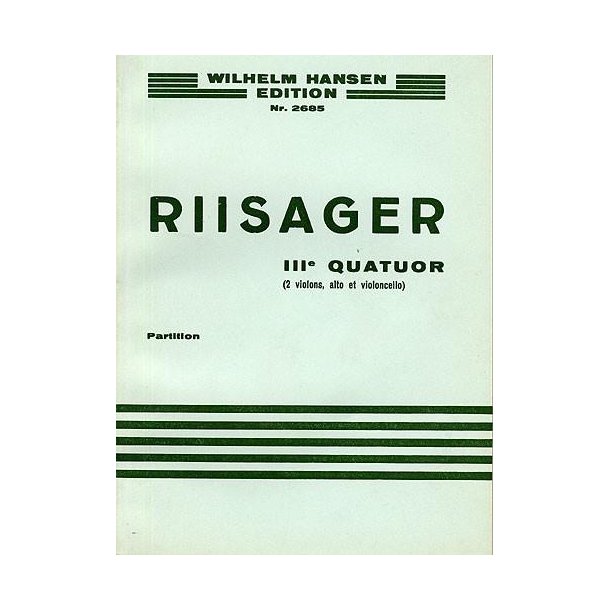 Knudge Riisager: String Quartet No.3 (Miniature Score)