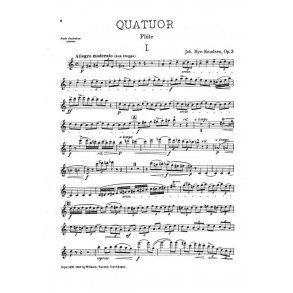 Johan Hye-Knudsen: Quartet Op.3  (Score)