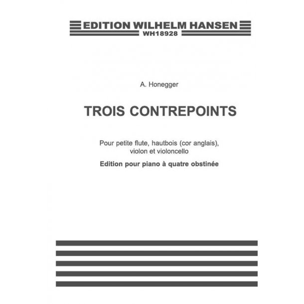Arthur Honegger: Trois Contrepoints (Piano Duet)